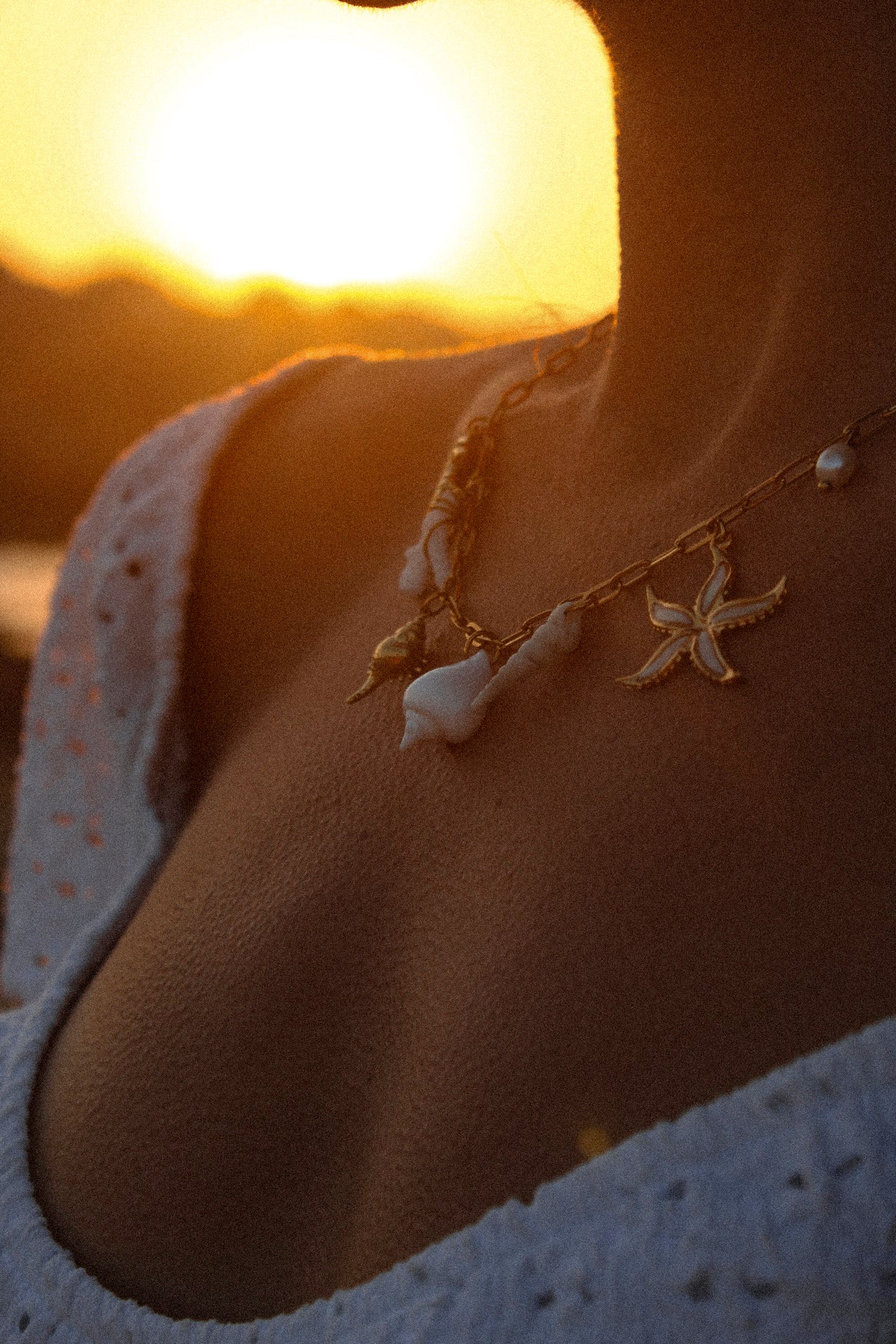 Charm Necklace with natural shells