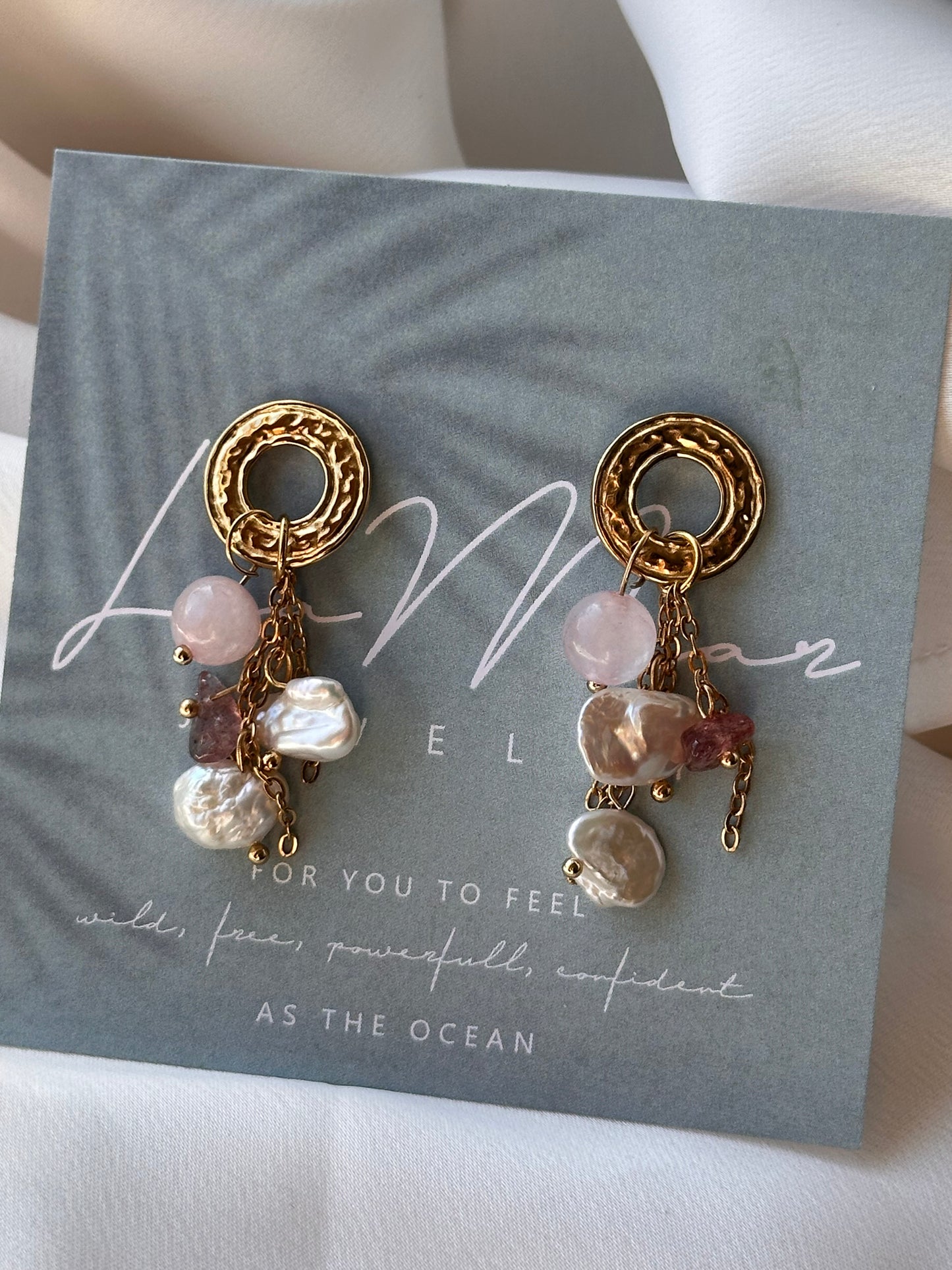 Crystal bloom earrings