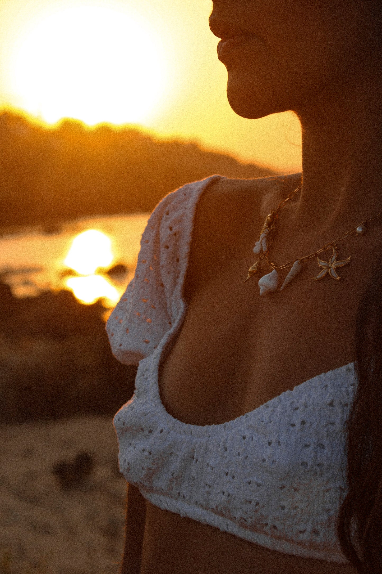 Charm Necklace with natural shells